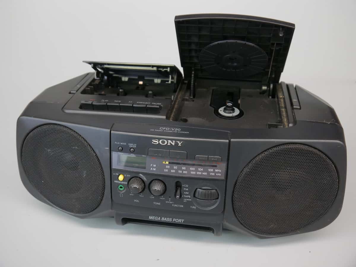 1990's Boombox CD player Radio Cassette Hangar 19 Prop Rentals