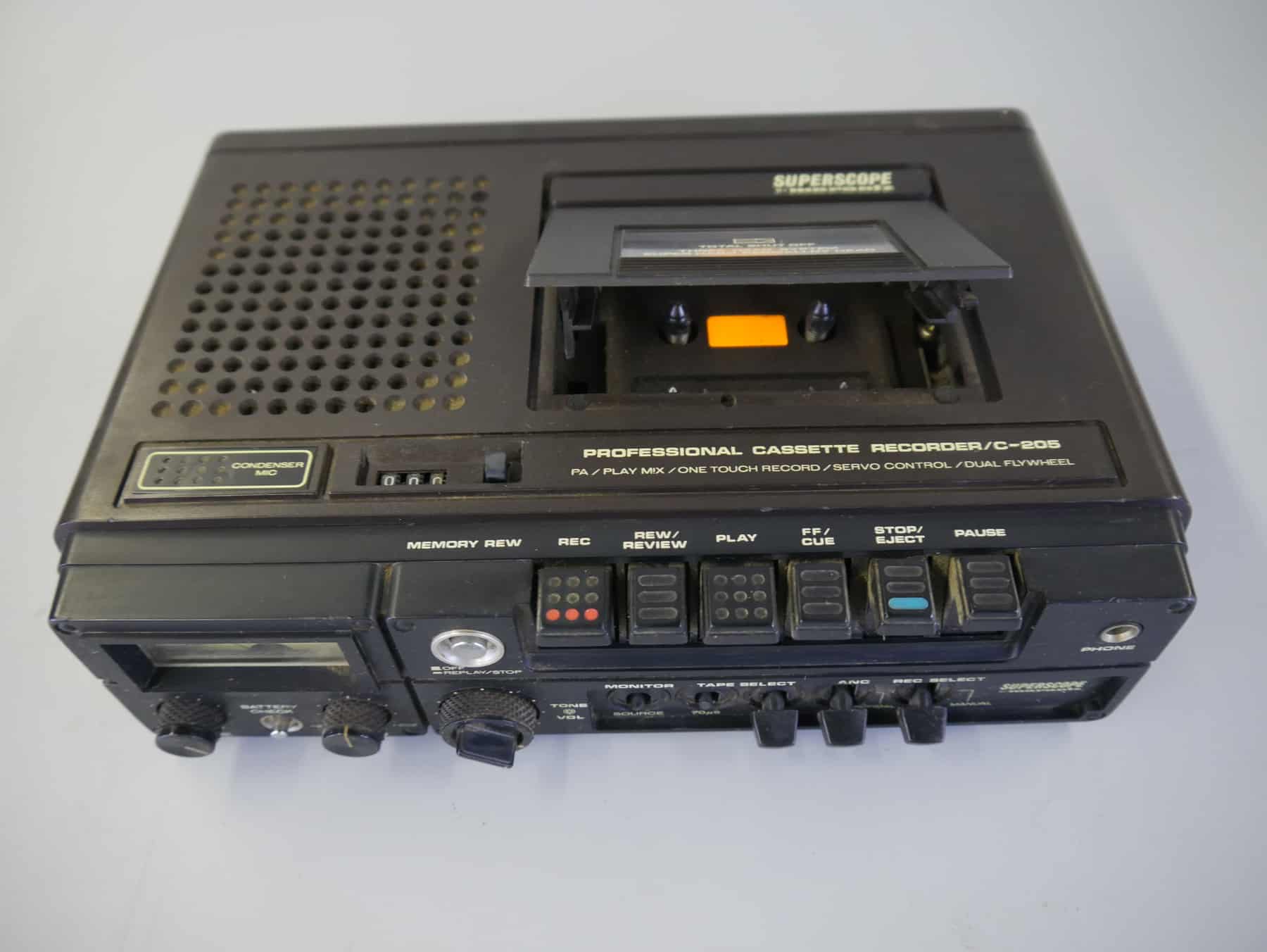 1980s Super scope by Marantz Professional Cassette Recorder/C205