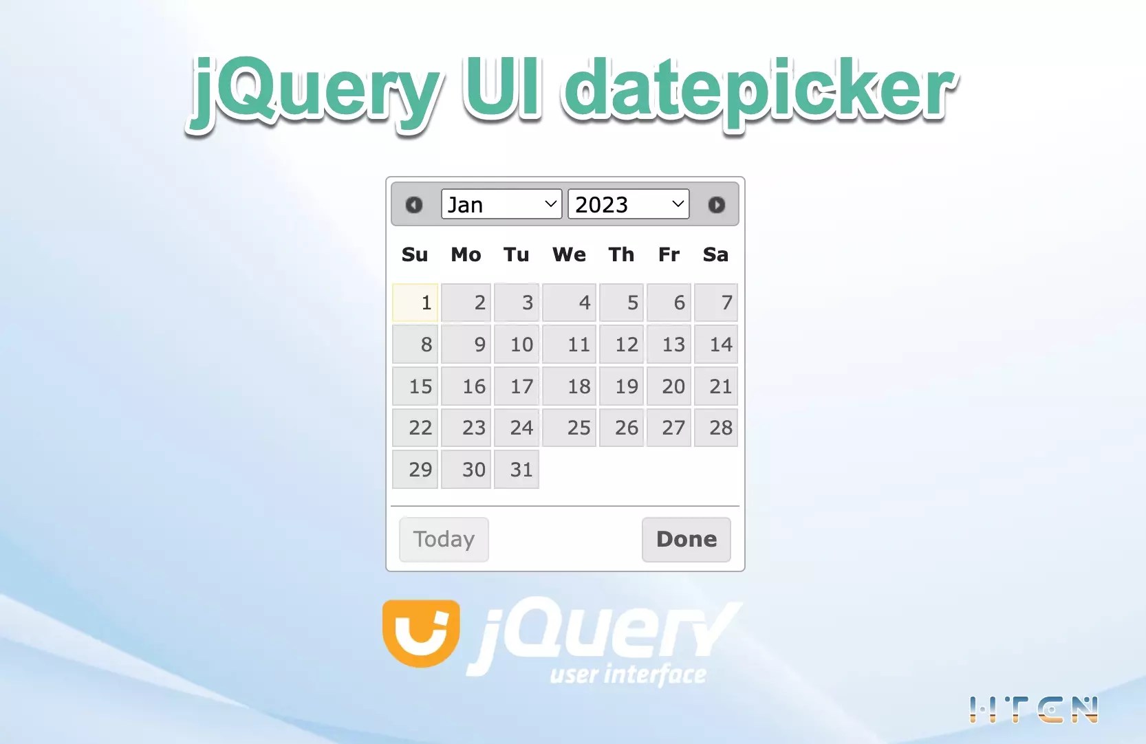 datepicker cho input html với jquery ui Hành Tinh Công Nghệ