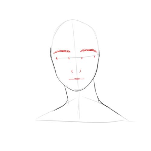 нарисовать девочку с шишкой