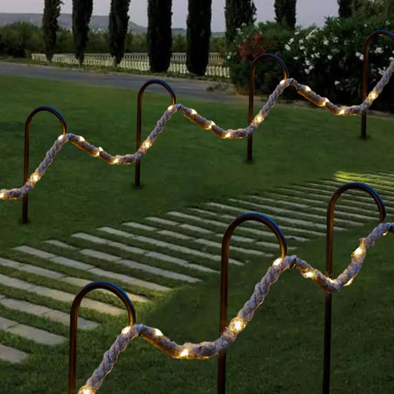 Solar Rope Light LeaHanko Garden Lantern