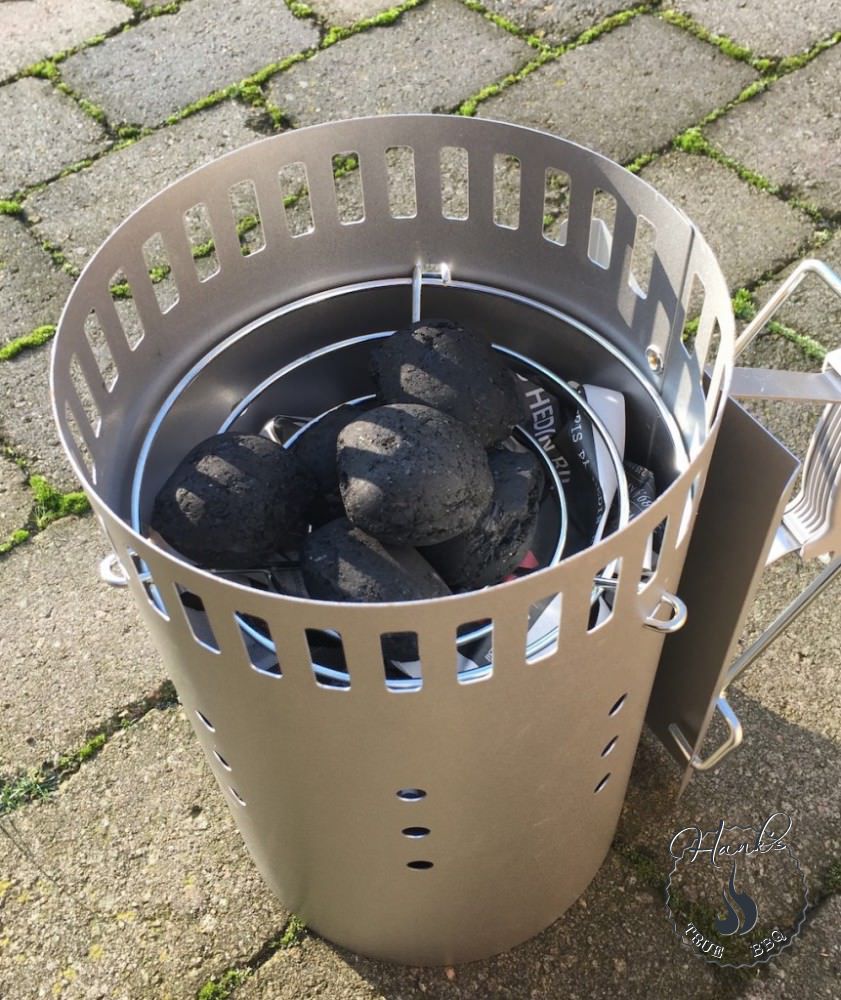 The snake method starter briquettes Hanks True BBQ™