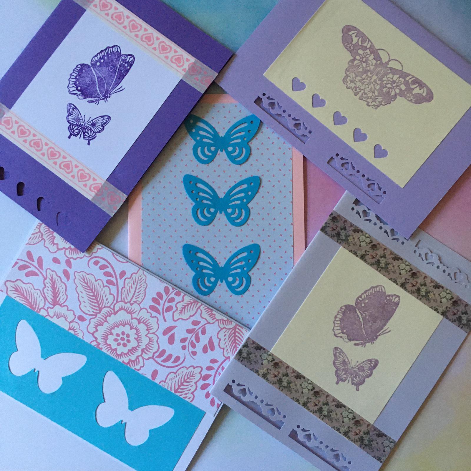 Blank Butterflies Card Hannah’s Handmade Cards & Gifts