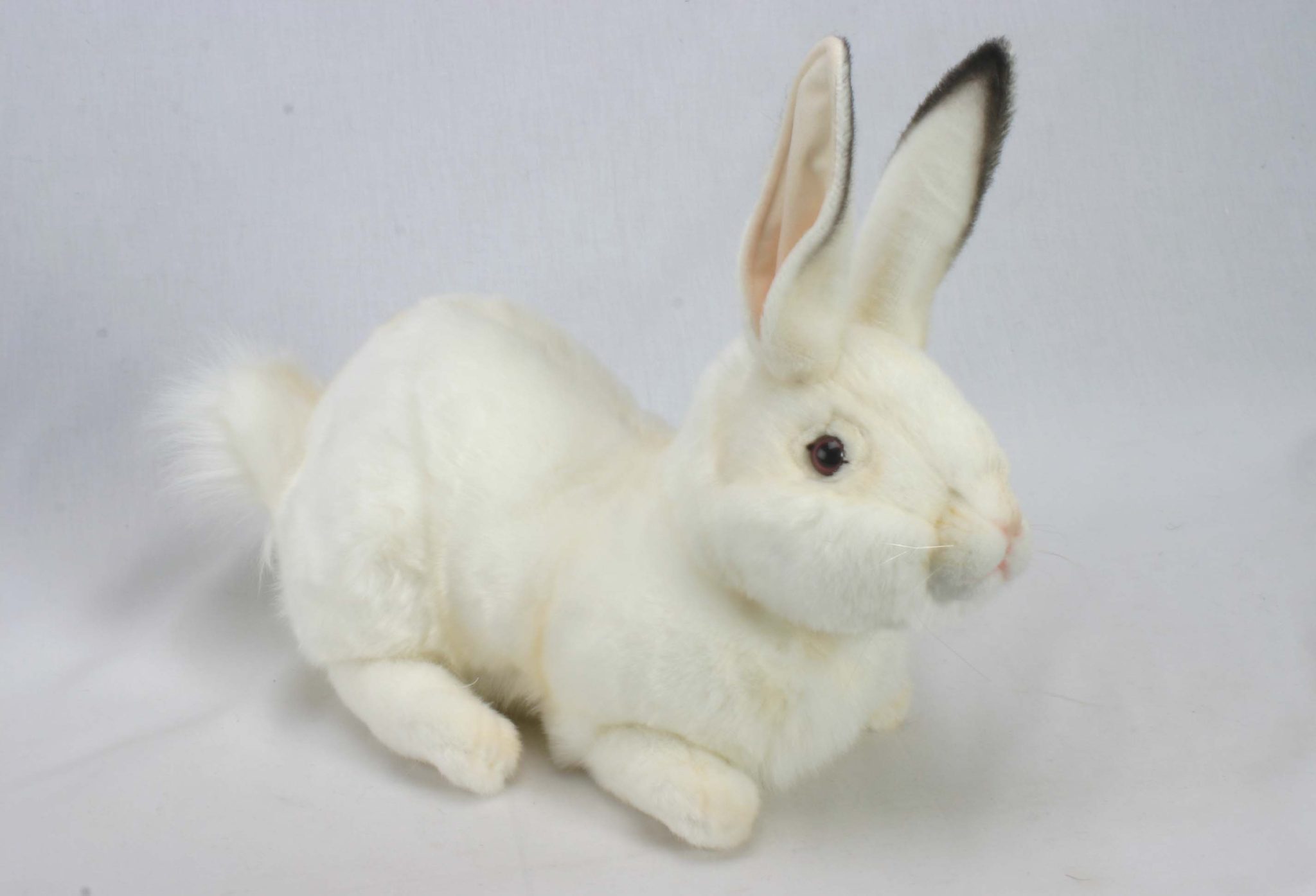 3312Rabbit Crouching White 49cm Hansa Creation Inc.
