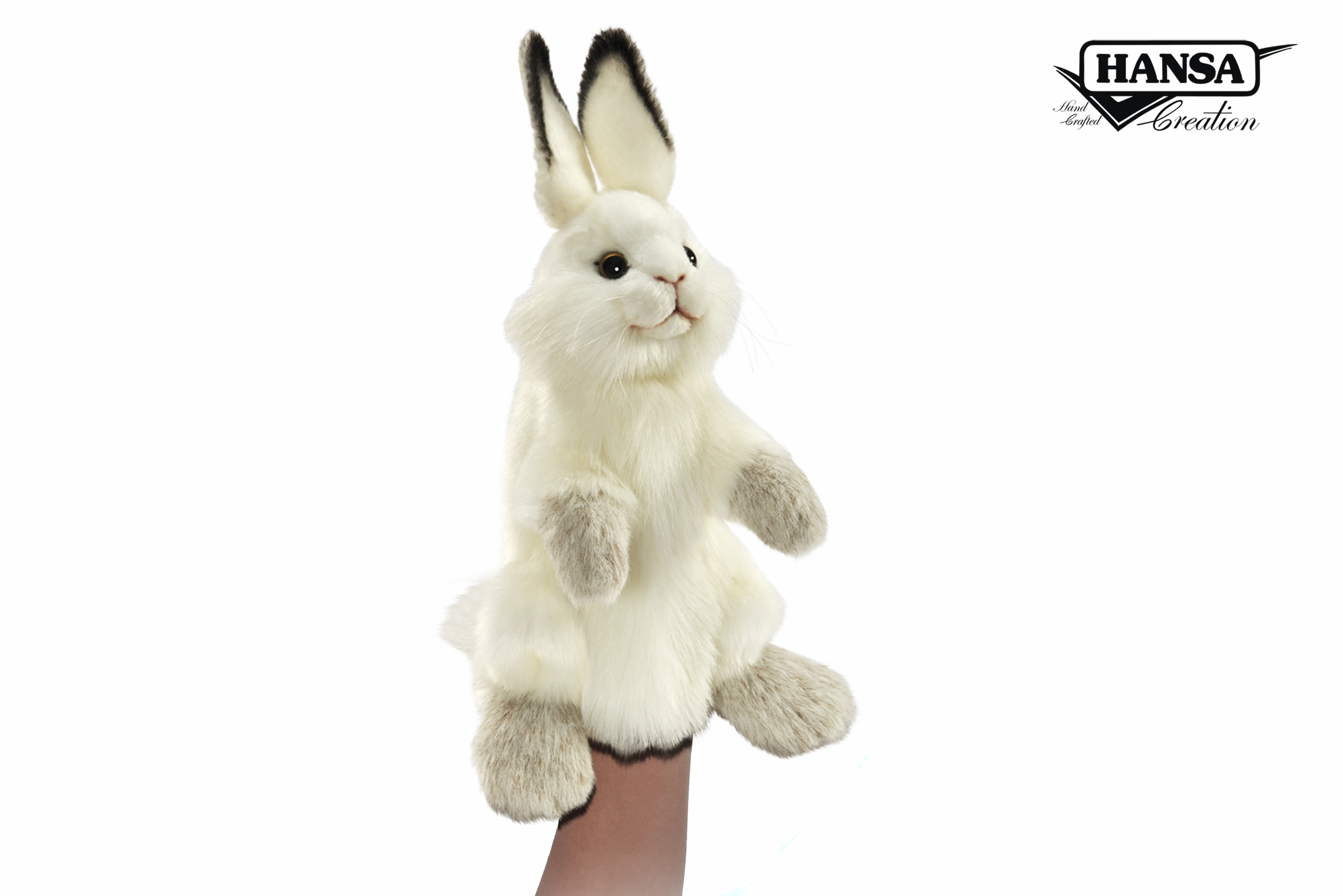 7156White Rabbit Puppet 34cm.H Hansa Creation Inc.