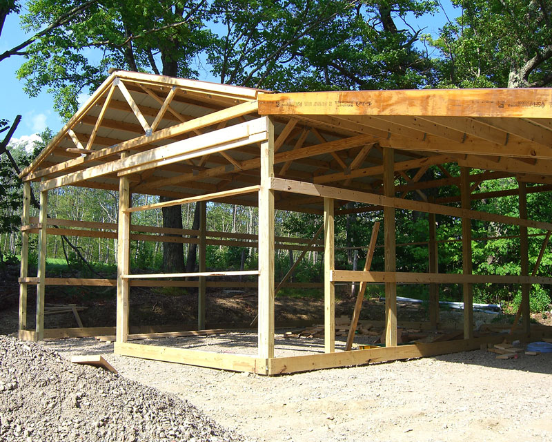 corner-framing - Hansen Buildings