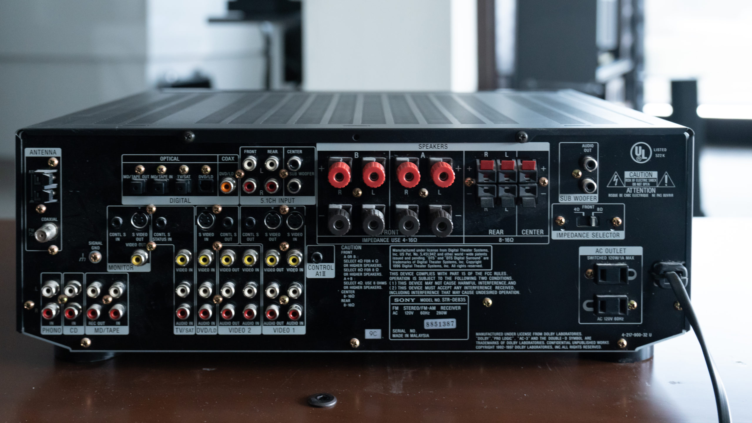 Sony STRDE835 Surround Receiver Hanson Audio Video