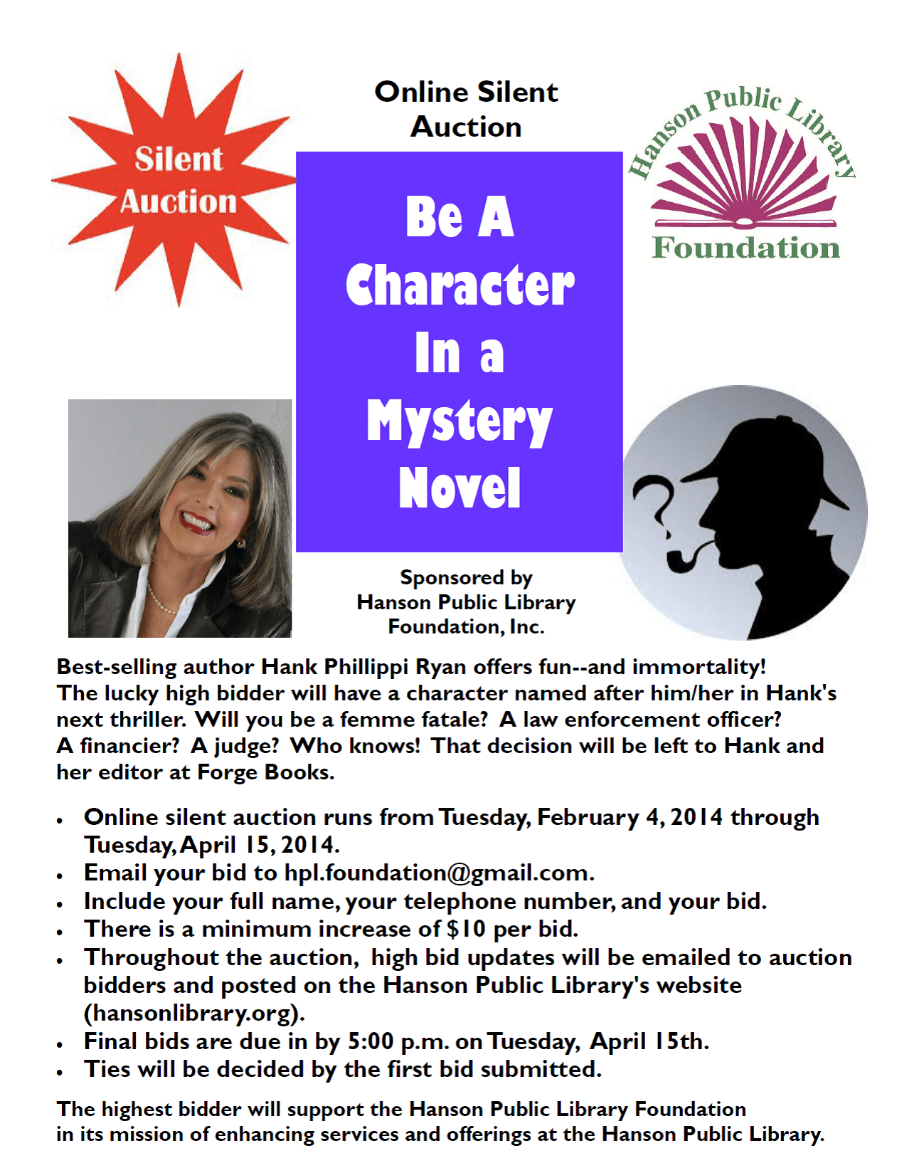 Get Your Bids In! Hanson Public Library
