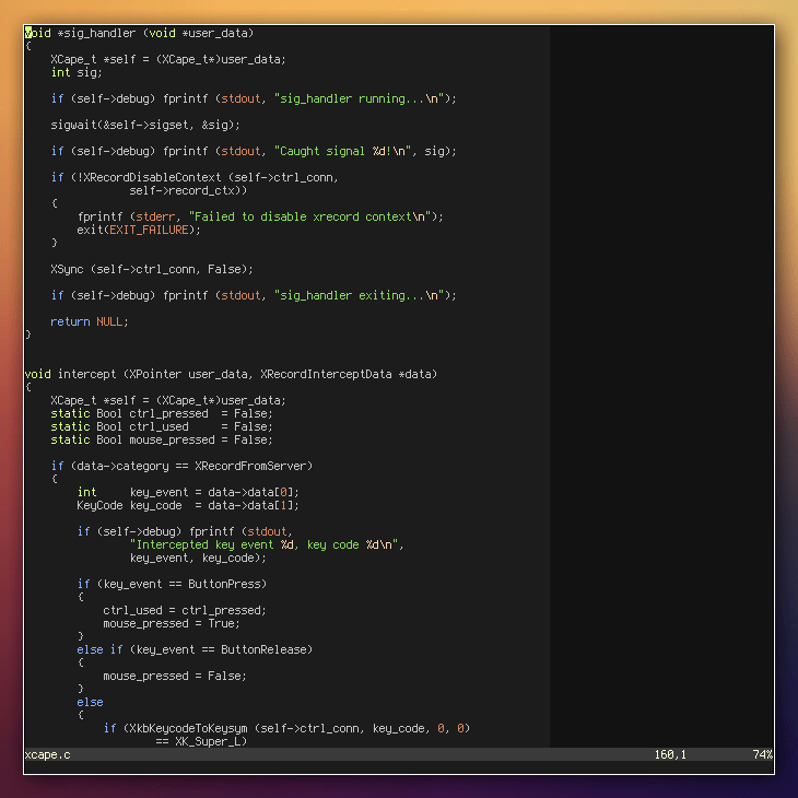 Different background color in Vim past 80 columns Who Says Penguins