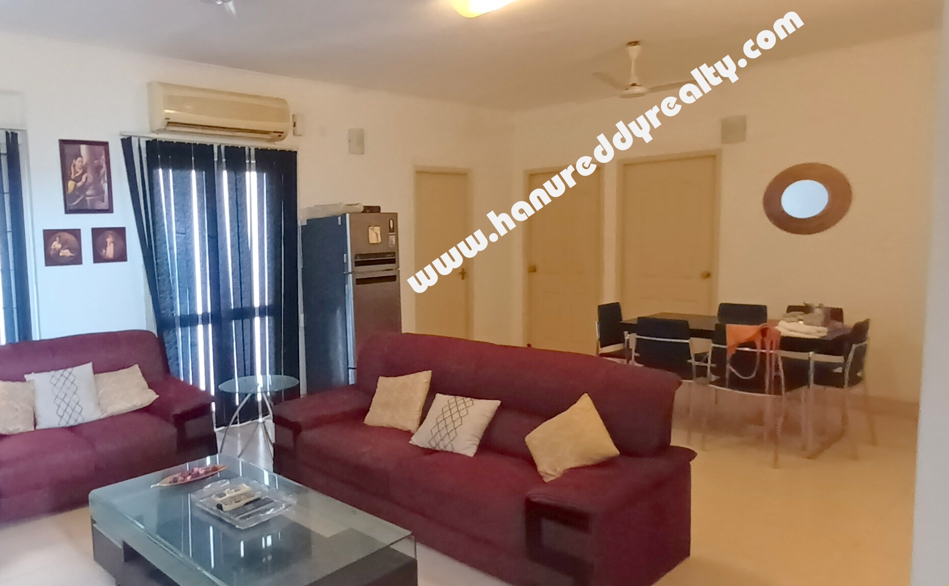 Gated Community, Fully Furnished 3 BHK Flat for Rent at Velachery