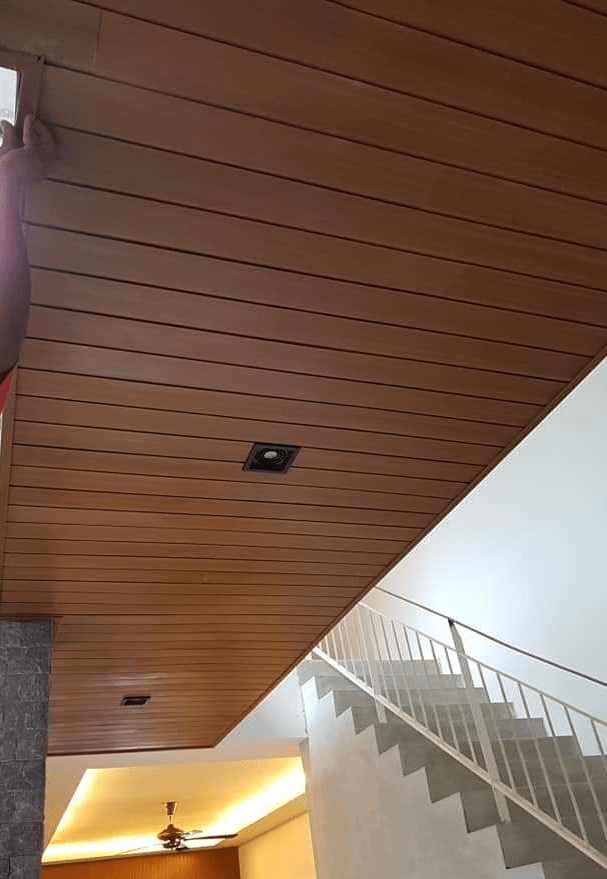 Composite strip ceiling panel 2.9m/pcs HANYO vinyl flooring factory