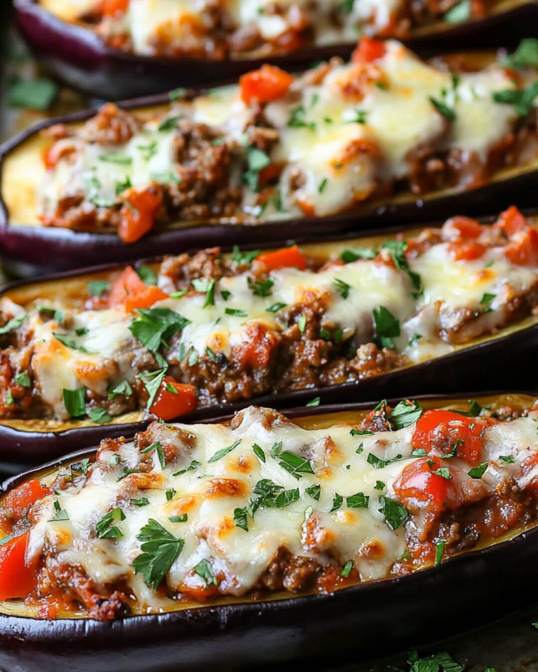 Ultimate OvenBaked Cheesy Eggplant Boats Made by Emily