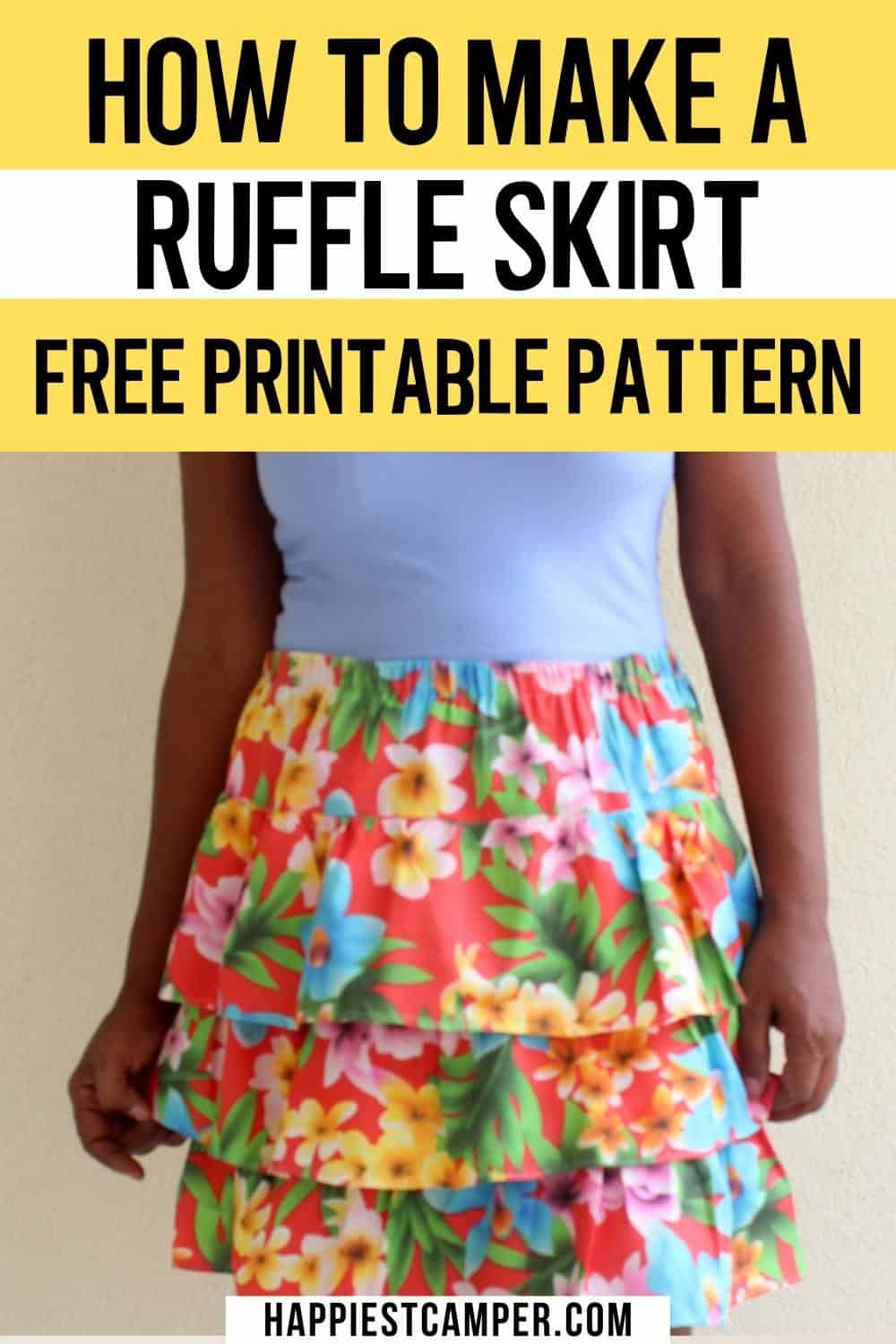 How To Make A Ruffle Skirt Free Printable Pattern