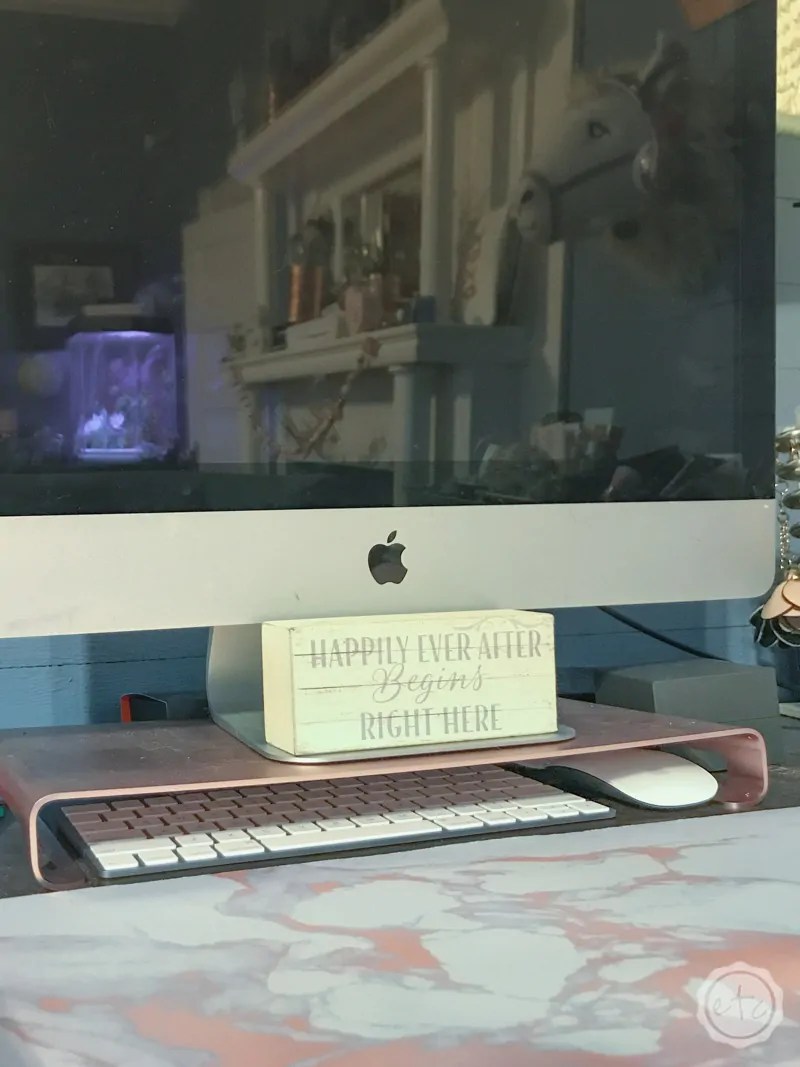 How to Maximize the Space on a Small Desk Happily Ever After, Etc.