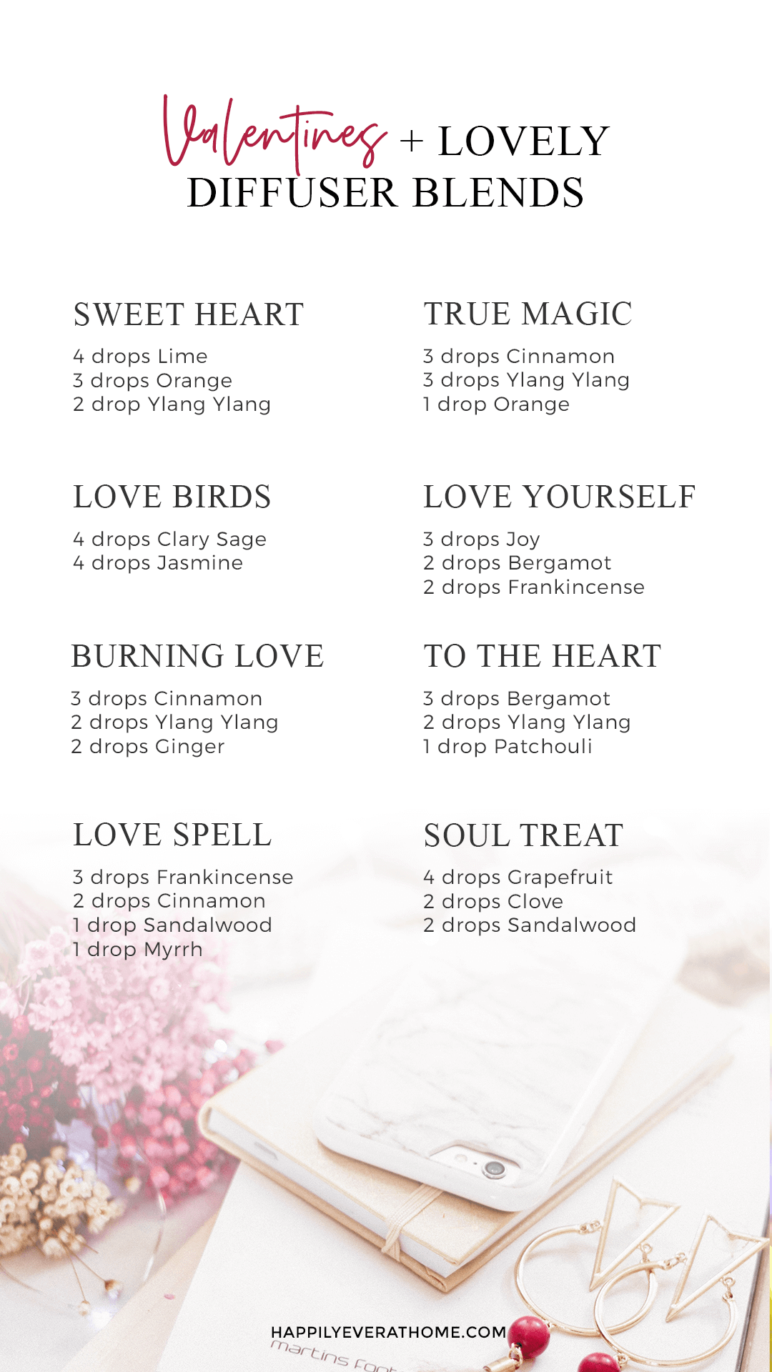 8 Easy Valentine's Day Diffuser Blends