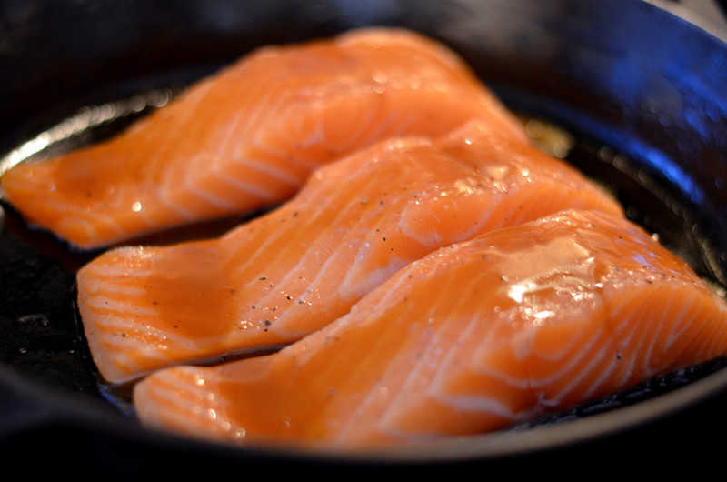 Bobby Flay's Salmon with Brown Sugar and Mustard Glaze Happily