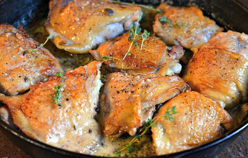 Roasted Chicken in a Wine and Butter Sauce Happily Unprocessed