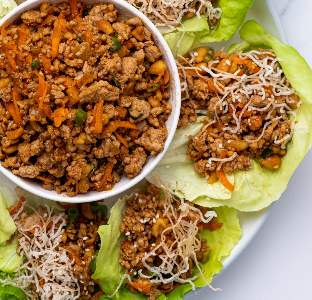Low Carb Asian Turkey Lettuce Wraps (with video) Happily Unprocessed