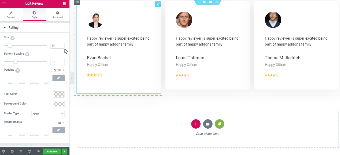 Create Trendy Designs with Elementor to Showcase Online Review for Business