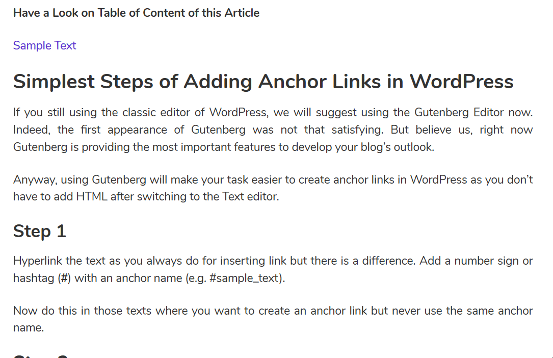 How To Create Anchor Links In WordPress (The Easiest Way)