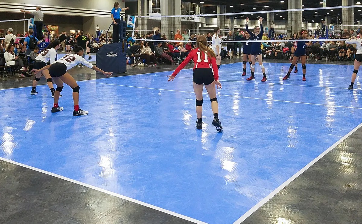 50 x 80 Indoor 50/50 Volleyball game court