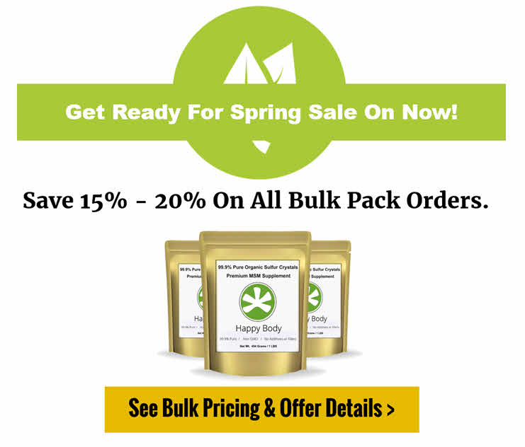 Organic Sulfur Crystals 99.9 Pure MSM Supplement