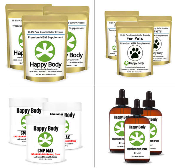 Organic Sulfur Crystals & MSM Products Happy Body Store