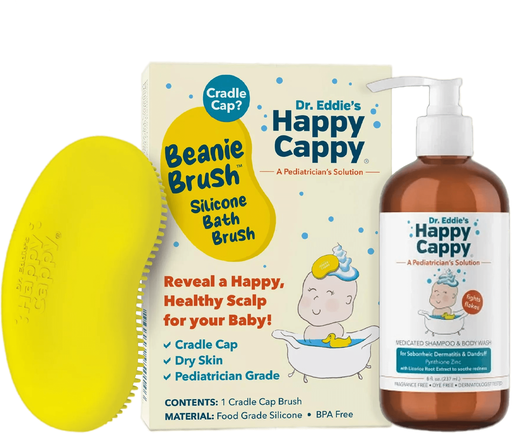 Products for Cradle Cap, Dandruff and Eczema Happy Cappy