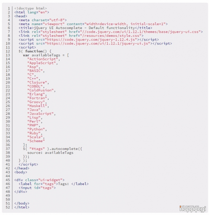 검색창에 미리 입력한 값을 자동으로 완성해서 보여주는 jquery소스 happycgi