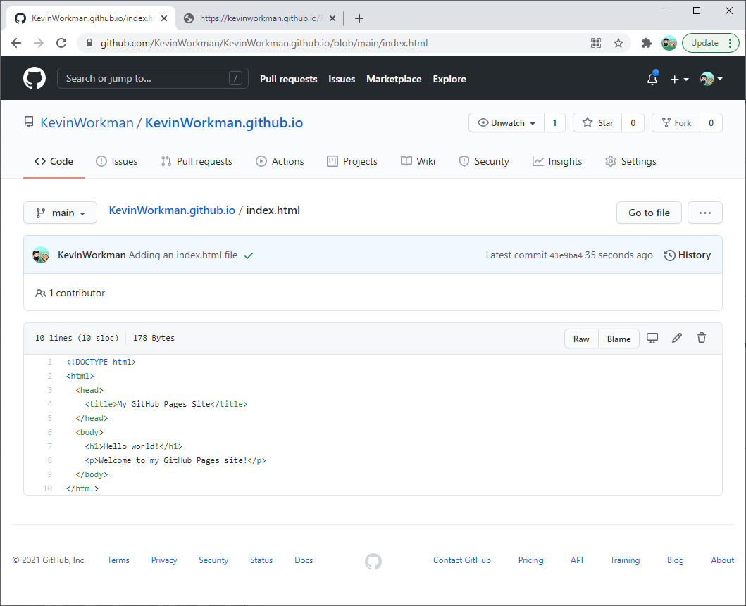 GitHub Pages Happy Coding