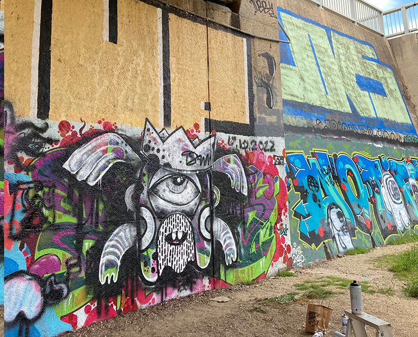 Canberra Graffiti Wall Practice Wall HAPPY DECAY