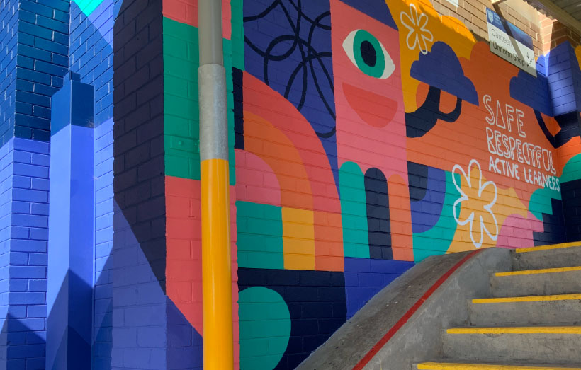 Sydney School Mural Painter HAPPY DECAY