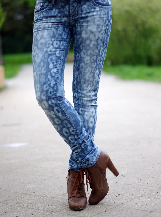 Animal Pattern Jeans Happy DIYing