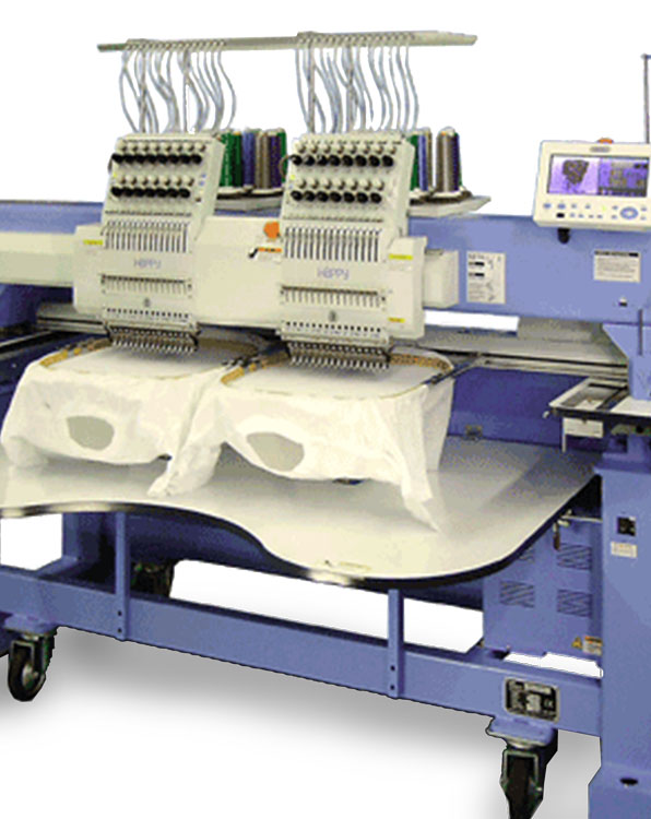 Happy Multineedle Embroidery Machines TEXMAC Happy is the World's