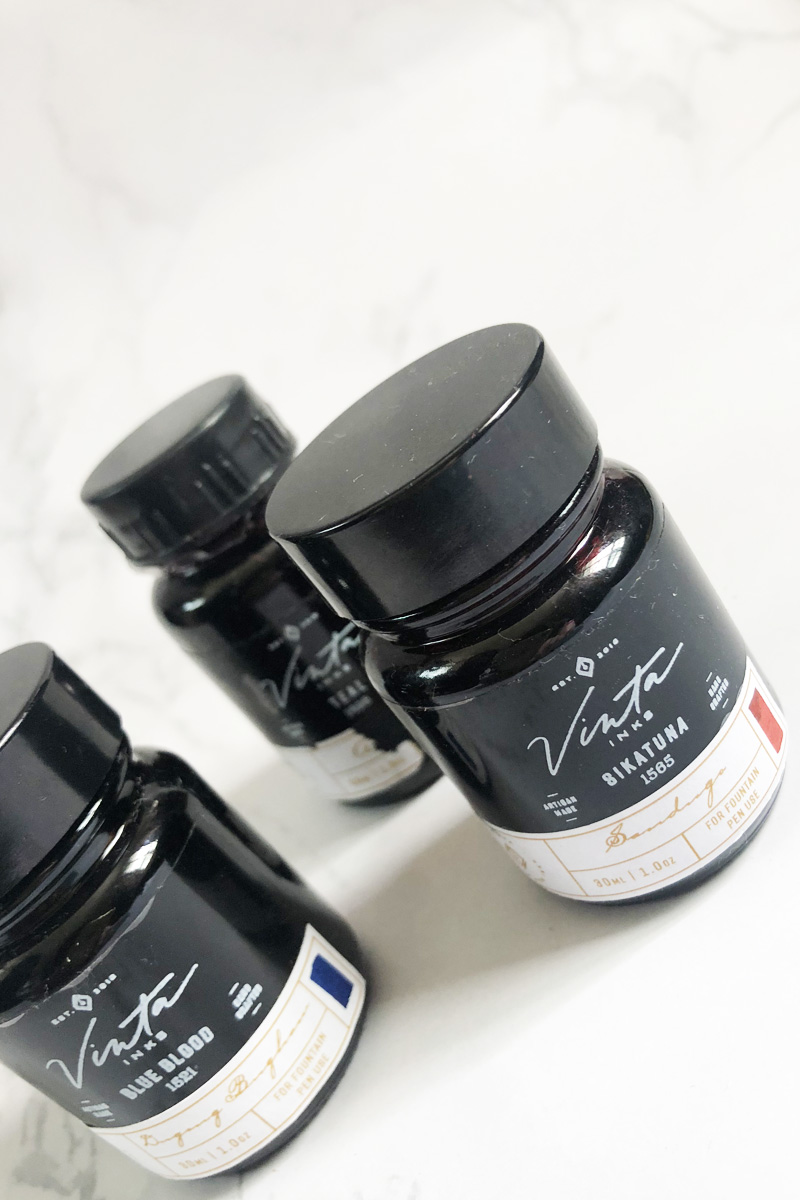 Calligraphy Ink Review Vinta Inks Happy Hands Project