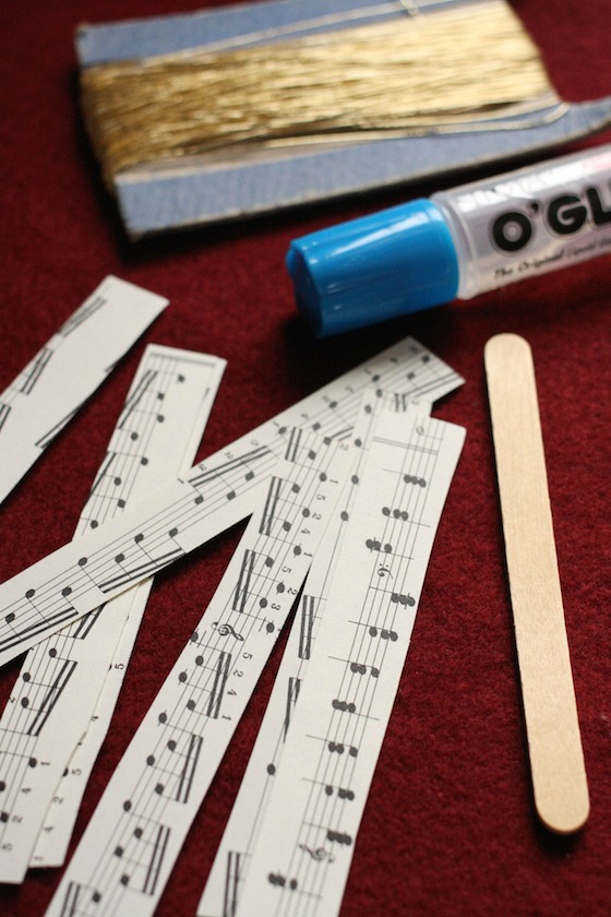 Christmas Tree Sheet Music Ornaments for Kids to Make Happy Hooligans