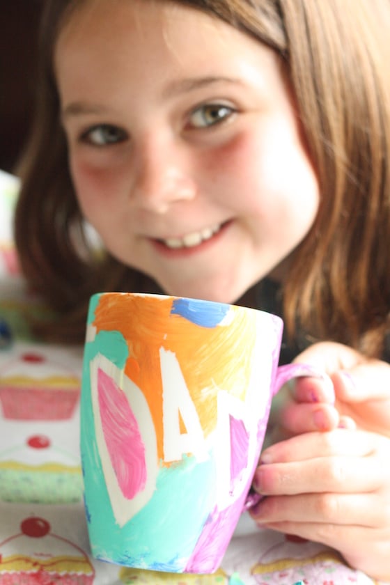 Homemade Painted Mug and Bowl Father's Day Gift Happy Hooligans