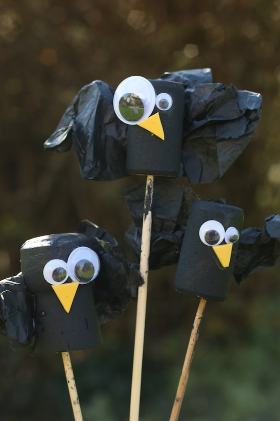 Wine Cork Crows a Cute, Quirky Craft for Fall Happy Hooligans