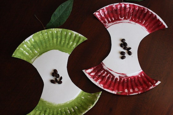 Paper Plate Apple Craft for Preschoolers - Happy Hooligans