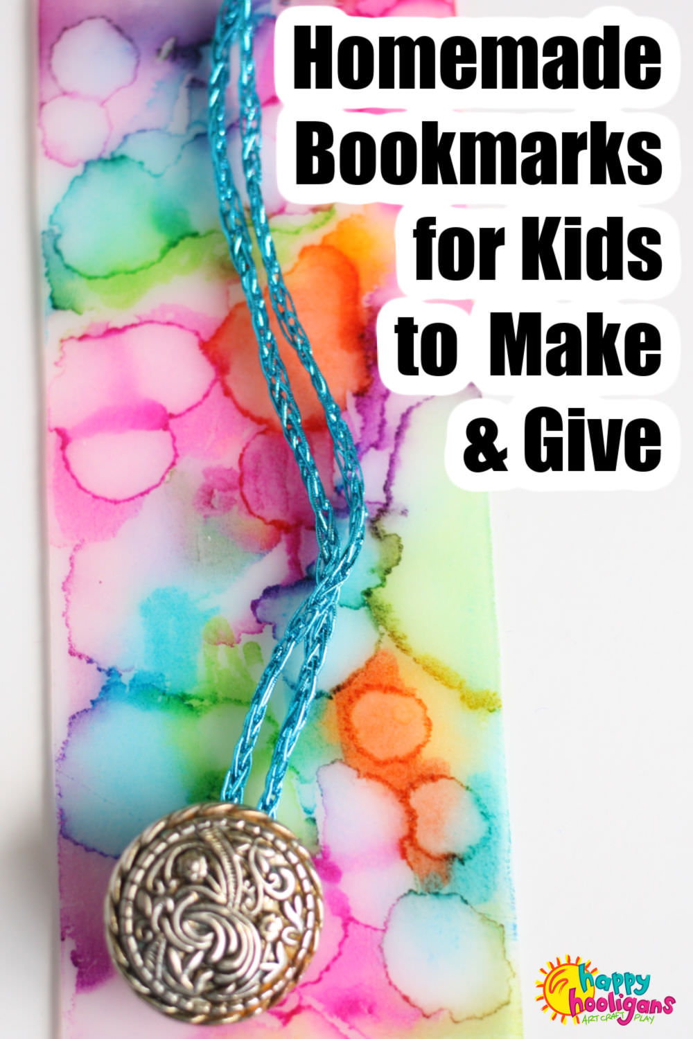 Homemade Bookmarks Tie Dyed with Sharpies and Alcohol