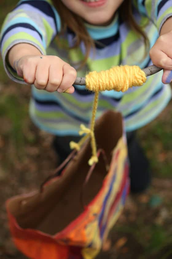 Paper Bag Kite Craft with Winder Handle Happy Hooligans
