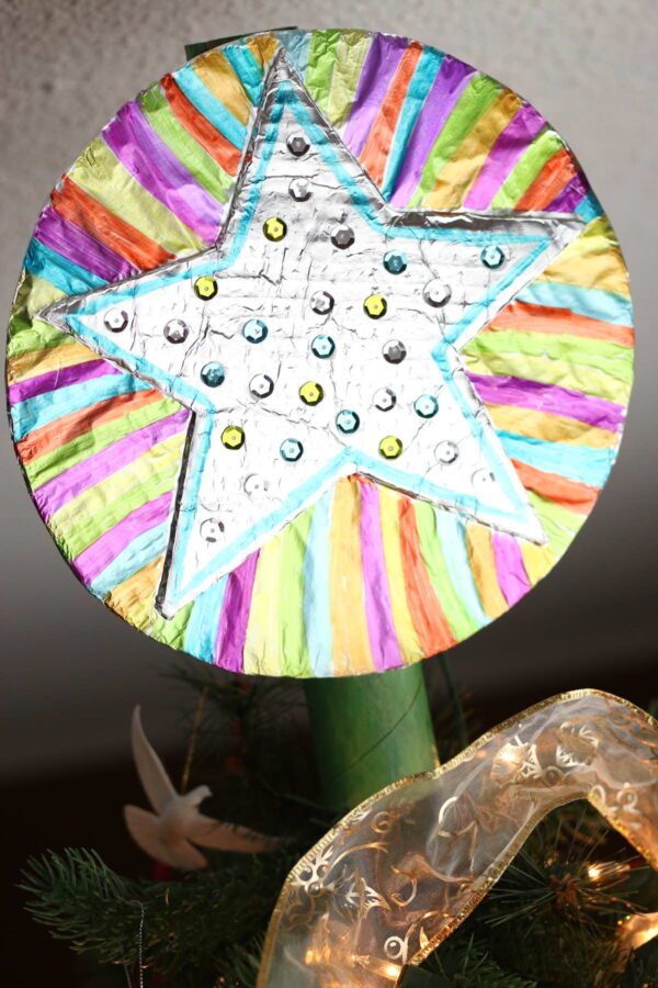 Cardboard Roll Christmas Tree Topper (Star) Happy Hooligans