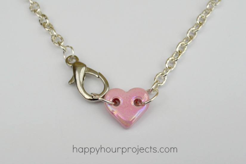 Simple Heart Choker Necklace Happy Hour Projects
