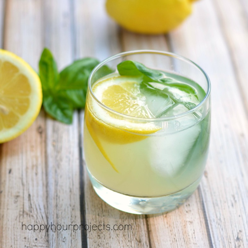 Lemon Basil Gimlet Happy Hour Projects