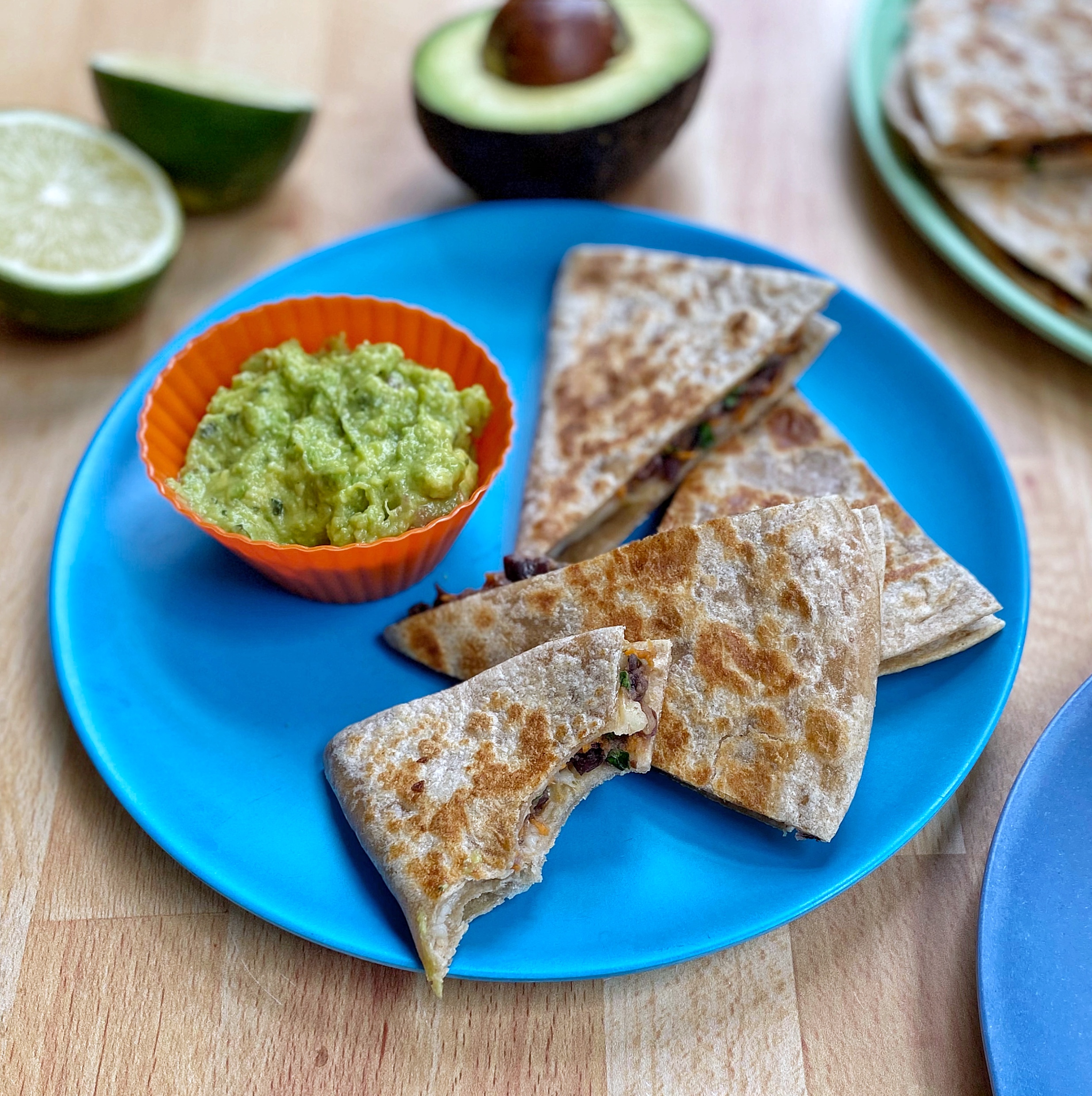 Easy Veggie and Bean Quesadillas Happy Kids Kitchen by Heather Wish Staller