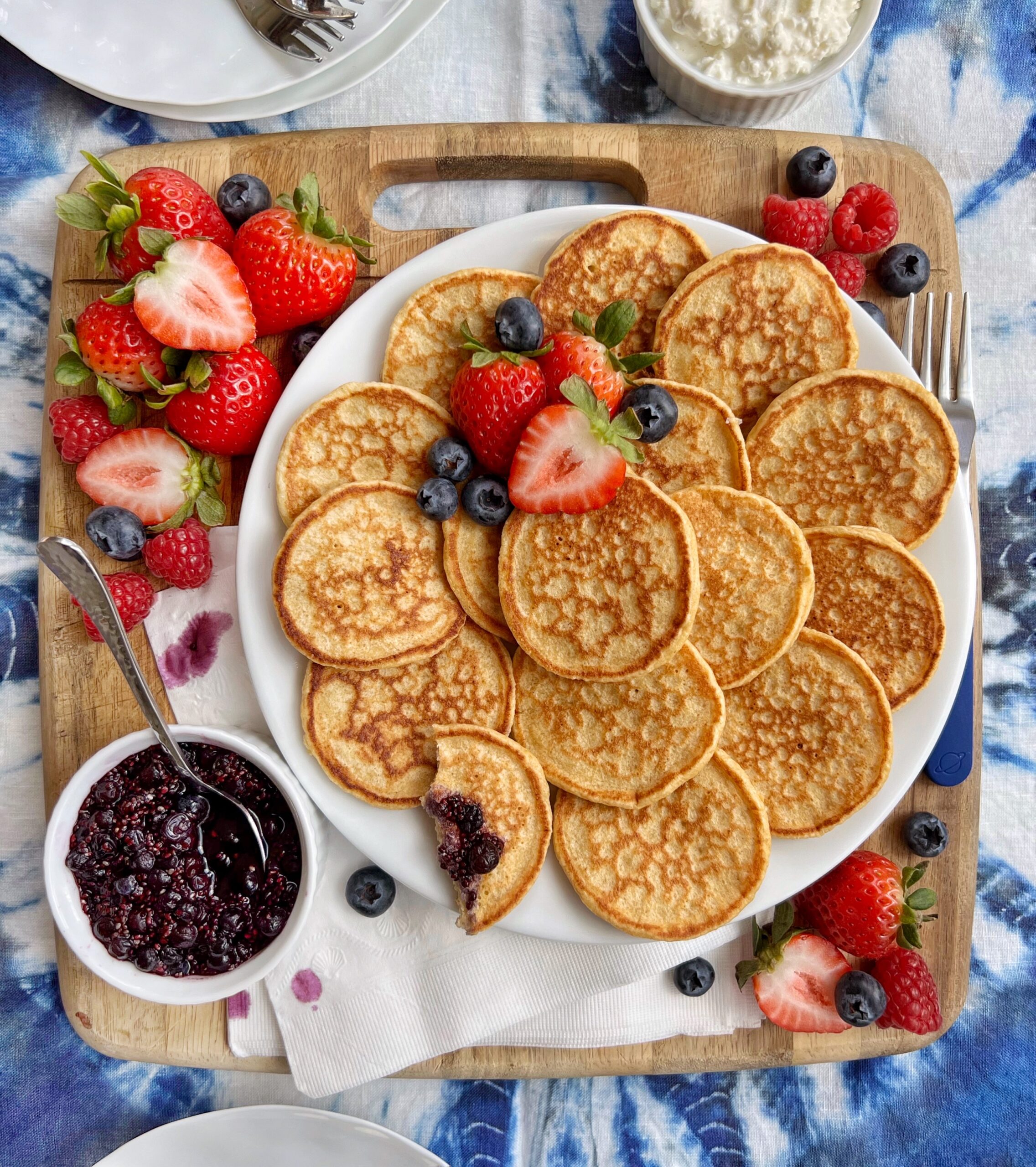 Blender Cottage Cheese Pancakes (high protein and gluten free) Happy