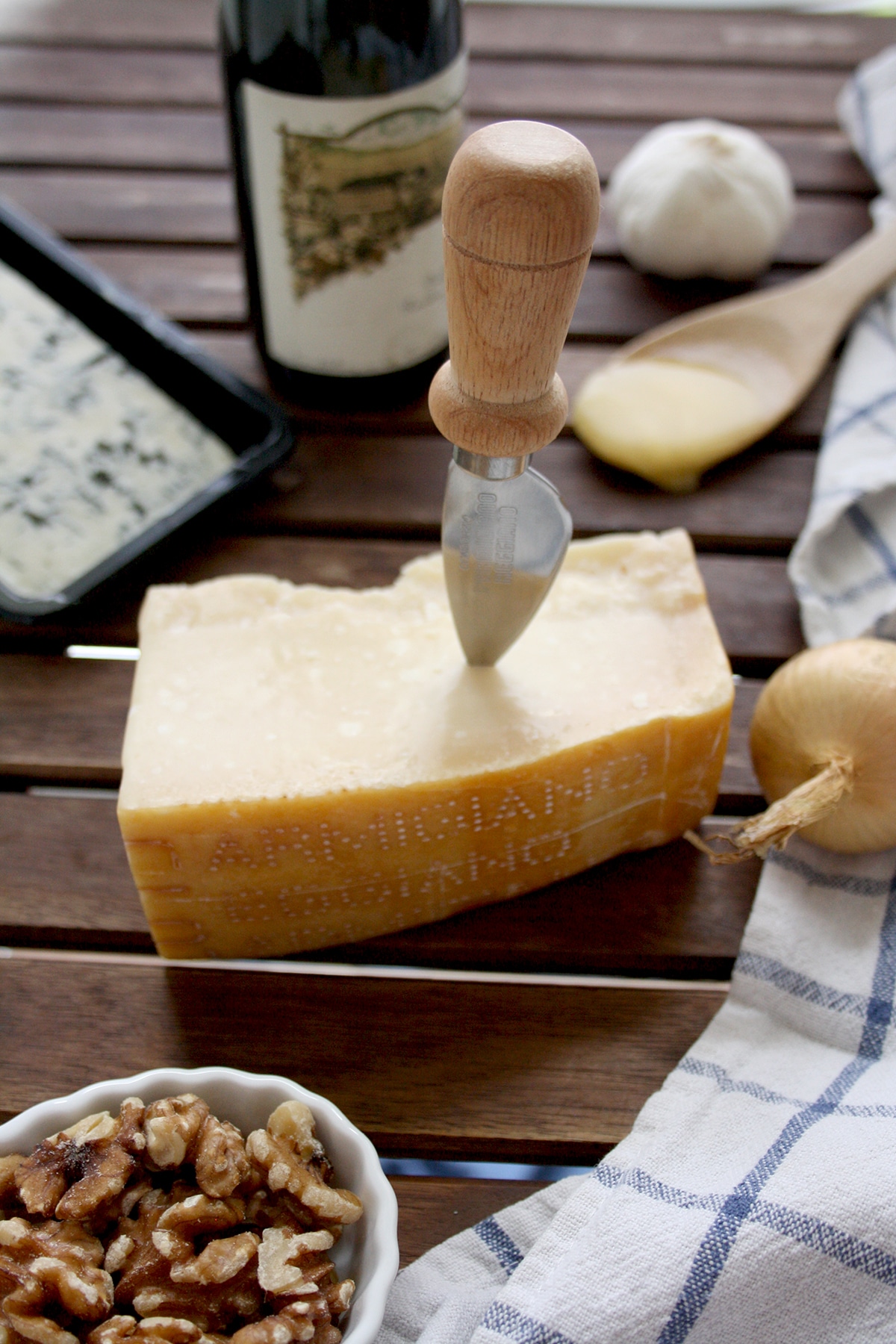 Cauliflower Risotto with Caramelized Pears, Blue Cheese and Walnuts
