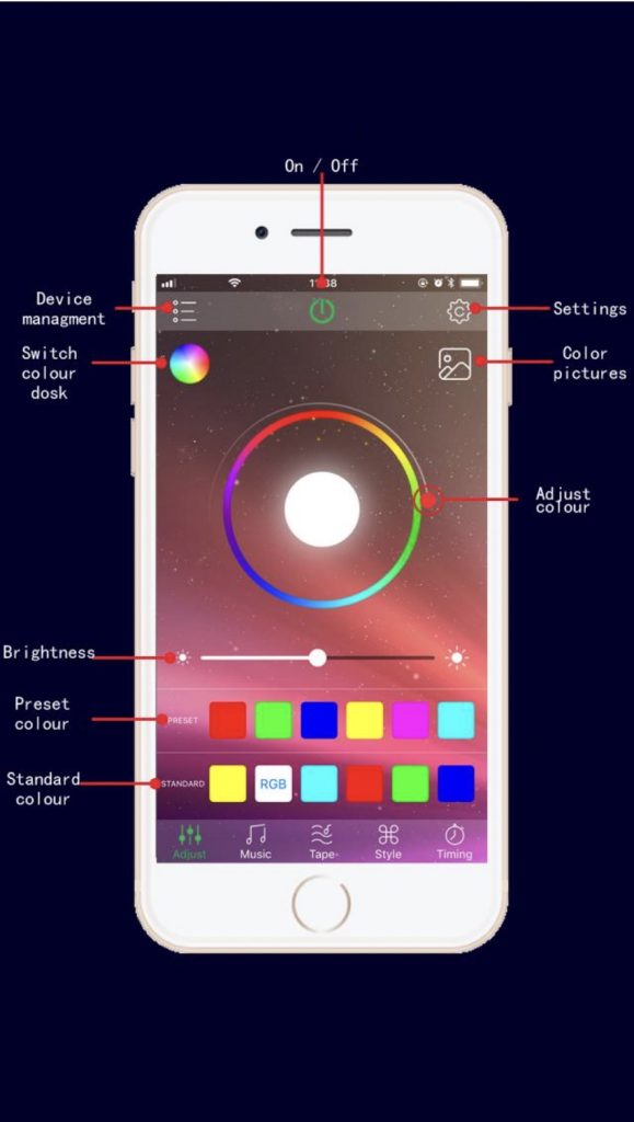 How to set up Happy manual) Happy Lighting