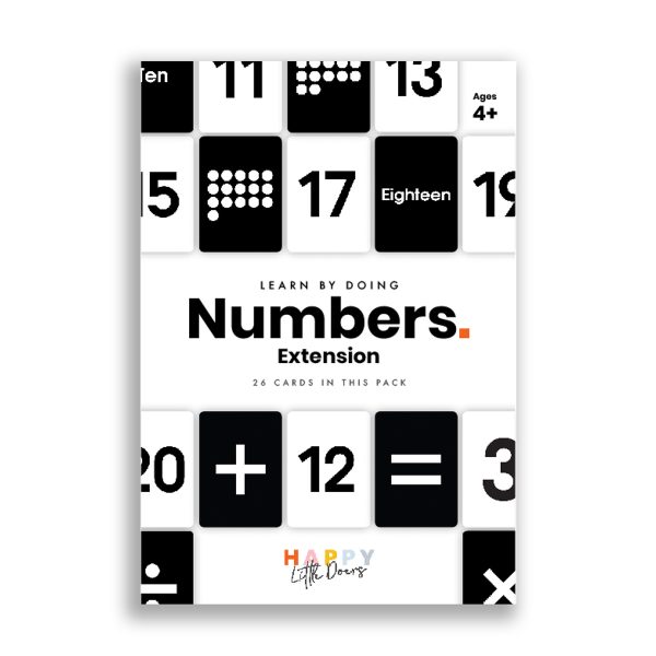 Learning Numbers Flashcards Extension Pack Happy Little Doers