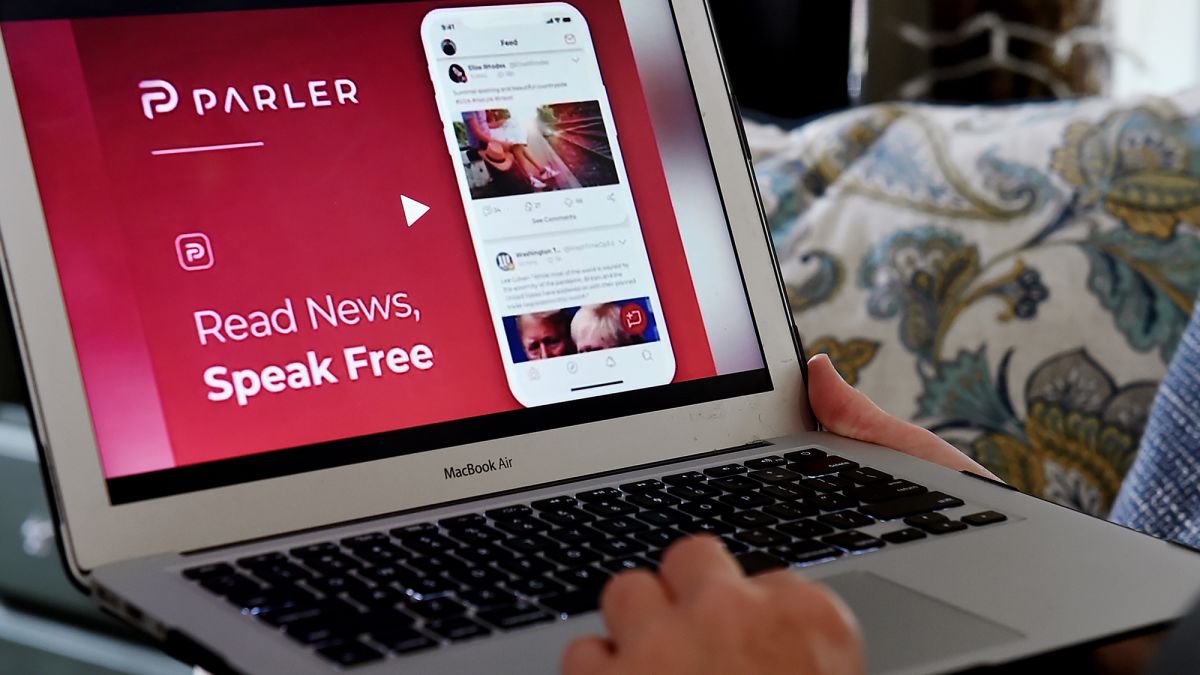 Parler new conservative 'free speech' social media app is banning